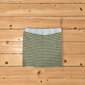 AE STRIPPED RETRO KNIT TUBE SKIRT